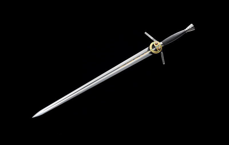 Geralt Black Steel Witcher Sword Netflix Adaptation Steel Replica