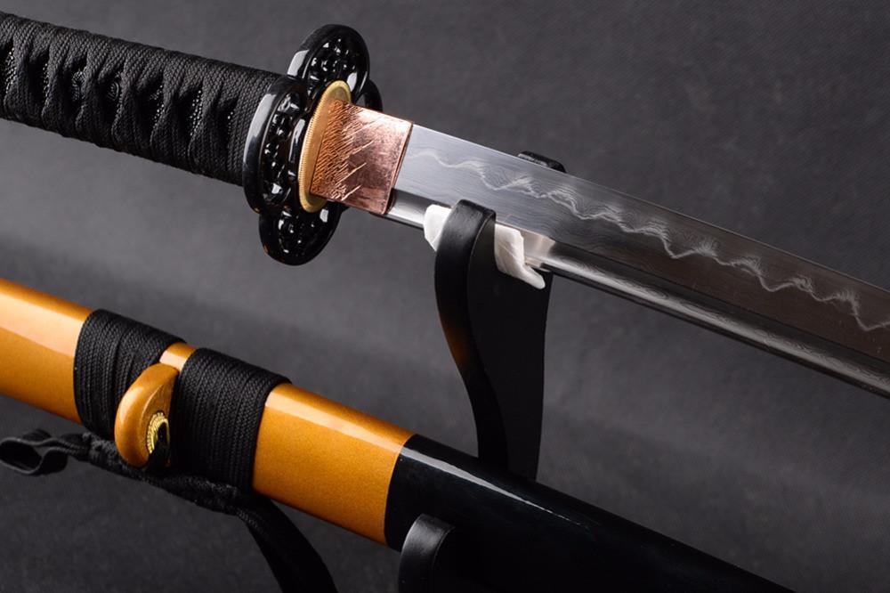 Buy Atid Clay Tempered Folded Steel Katana Samurai Sword Online ...